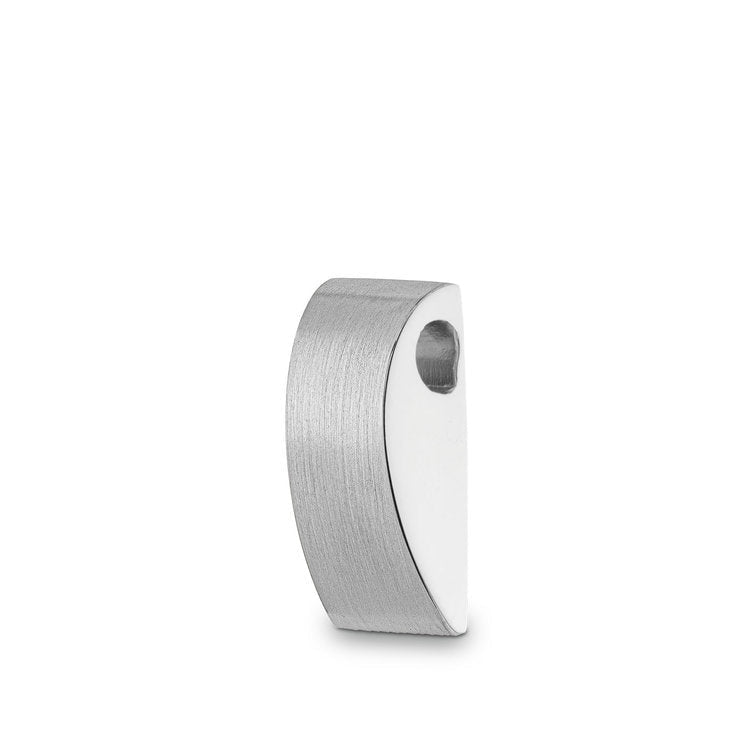 Sterling zilveren assieraad zilver slank met matte afwerking
