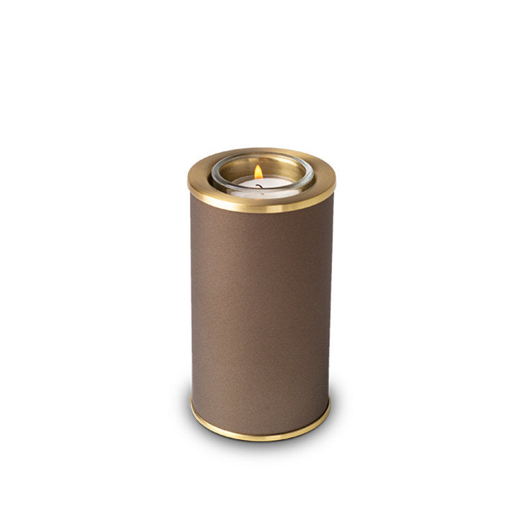 Metalen kaarshouder met ashouder, ambachtelijk design