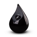 Keramische medium urn Celest met druppelvorm en keramisch hart