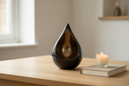 Keramische urn Celest met druppelvorm en duo-opening