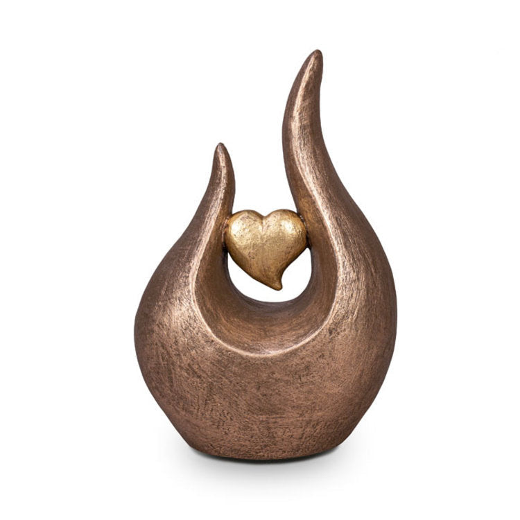 Keramische kunst urn Fuego met sierlijke vorm