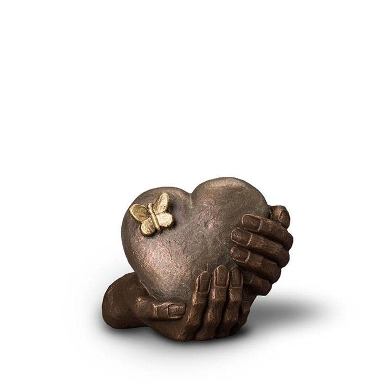 Keramische urn brons ‘Hartepijn’ – Handgemaakt kunstwerk van Geert Kunen