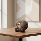 Keramische urn brons ‘Hartepijn’ – Handgemaakt kunstwerk van Geert Kunen