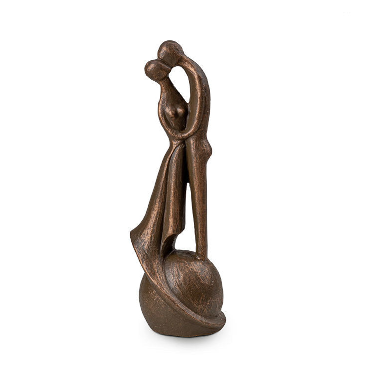 Keramische urn brons I loved and lost you