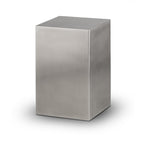 Roestvaststaal urn zilver strak Scandinavisch design duurzaam