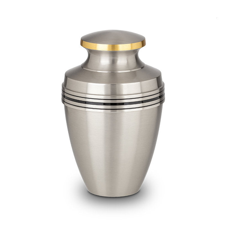 Metalen urn messing met hoogwaardige afwerking