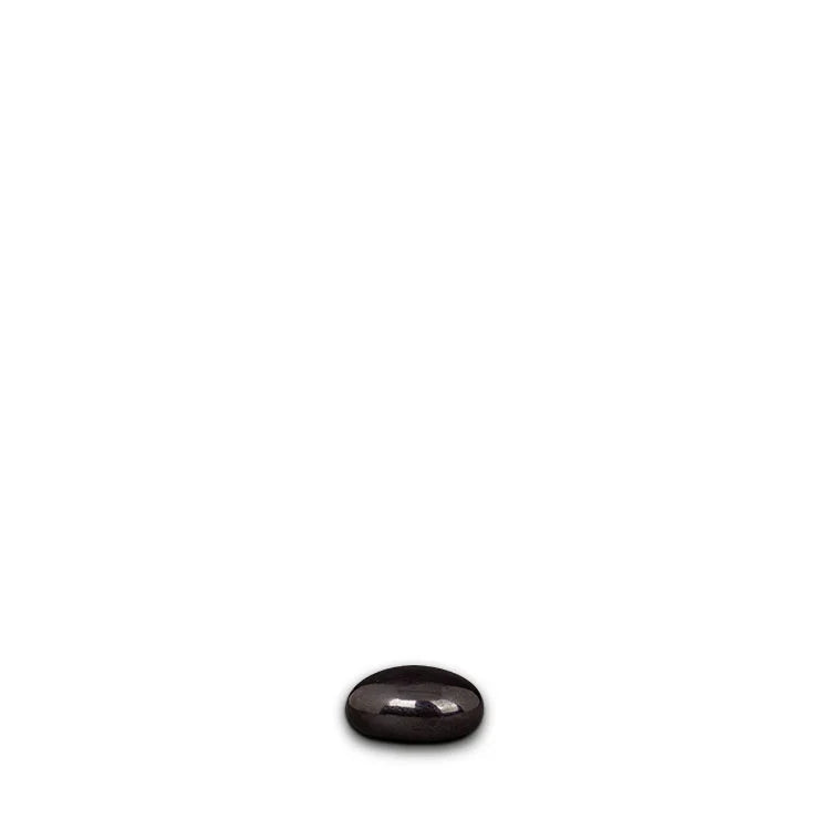 Kristalglas Transparant Keepsake Urn met Lava Stone en RVS-sluiting