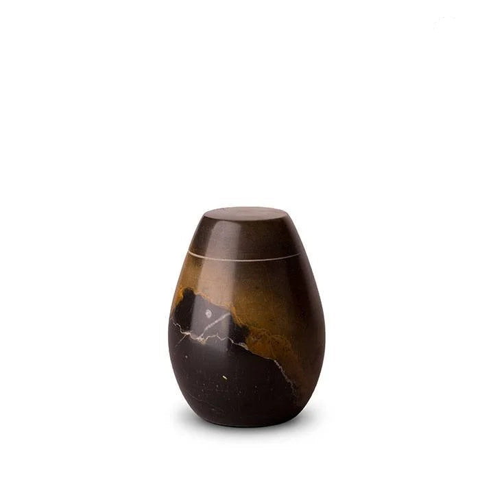 Marmeren keepsake urn naturel uniek patroon en duurzaam karakter