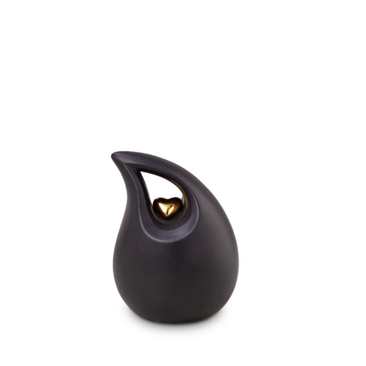 Keramische mini urn met kleurrijk karakter
