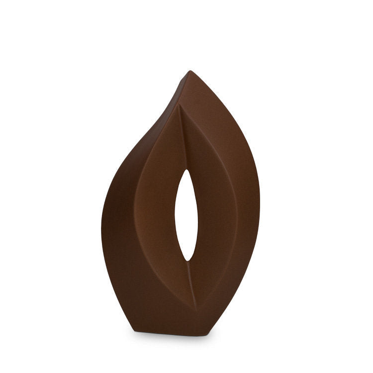 Keramische urn Venezia zwartblauw met elegant design en kleurrijk motief
