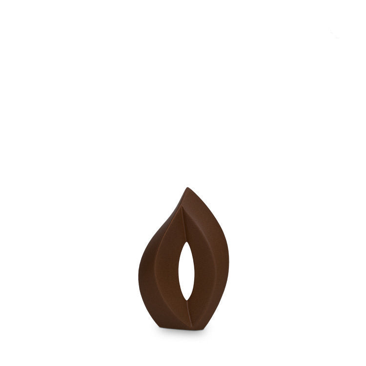 Keramische mini urn Venezia zwartblauw met elegant design en kleurrijk motief