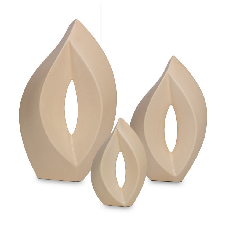 Keramische urn Venezia crème mat met elegant en tijdloos design