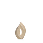 Keramische mini urn Venezia crème mat – Stijlvol en tijdloos design