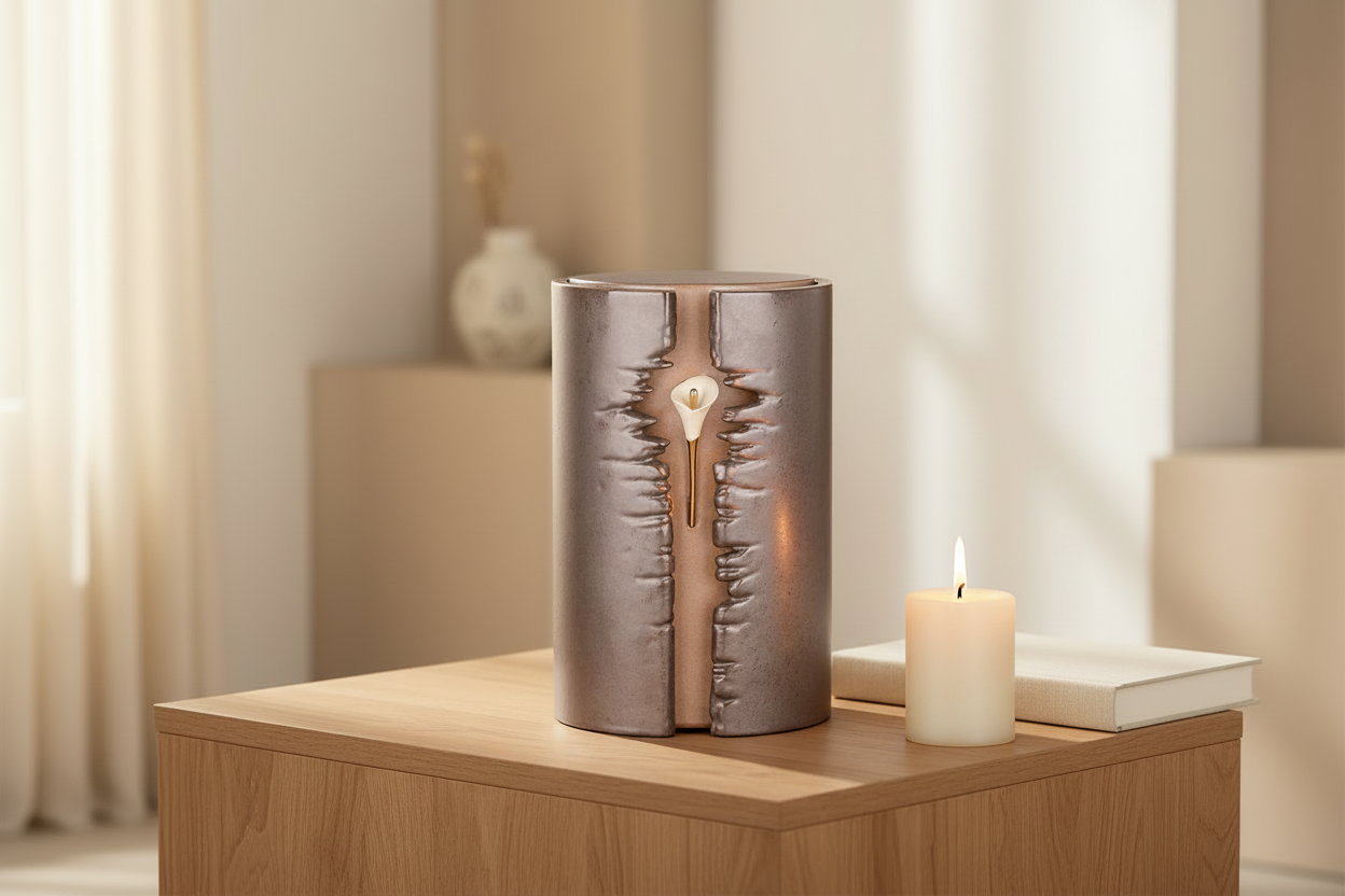 Keramische LED urn – Uniek design met warme verlichting
