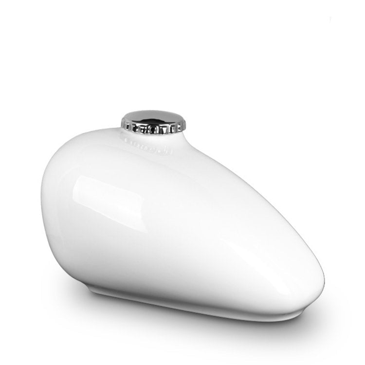 Keramische urn blauw met motor tank vorm