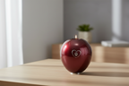 Glazen dierenurn groot bordeaux rood handgeblazen