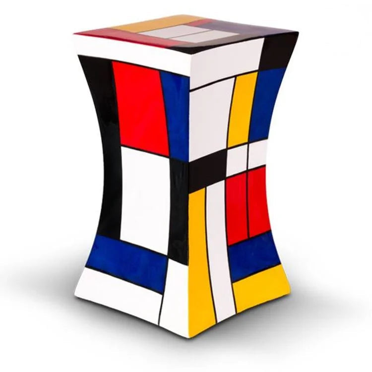 Glasfiber Urn Diabolo – Stevig Herinneringsproduct met Moderne Kleuren