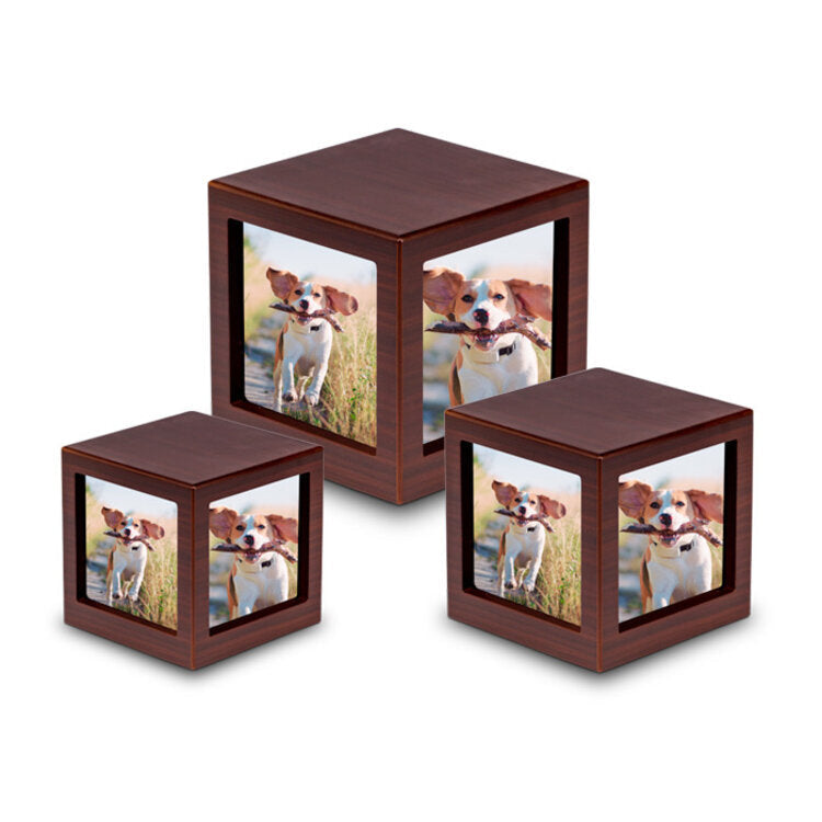 MDF urn hout groot modern handgemaakt persoonlijk eenvoudig te vullen
