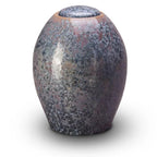 Keramische urn wit met kristal lak afwerking