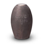Keramische urn zwart met schrijfbare lak My Feelings