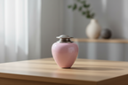 Metalen urn Satori met zilverkleurige accenten