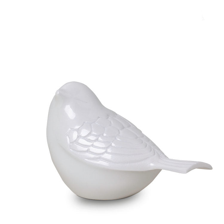Metalen keepsake urn Songbird, ambachtelijk en duurzaam