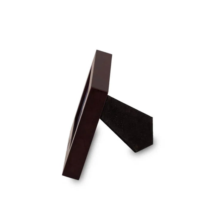 MDF Hout Naturel Mini Urn met Fotolijstje en Messing Ashouder