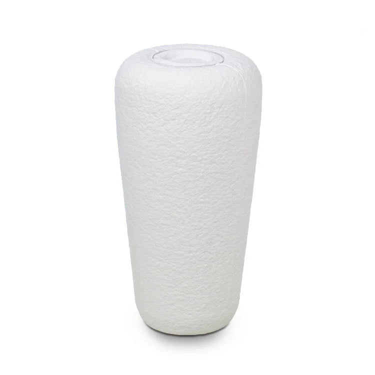 Biologische urn wit duurzaam eco water urn met bamboe houder