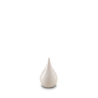 Keramische mini urn teardrop vorm blauw met glazuur